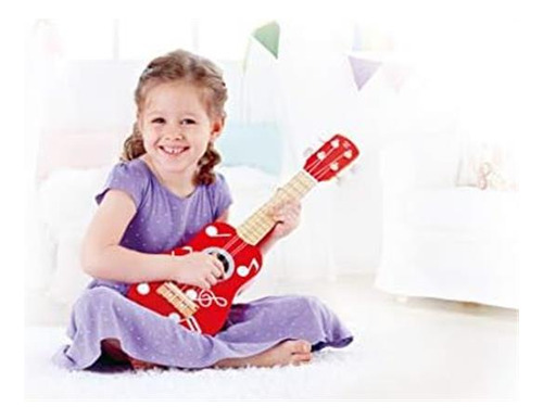 Ukelele De Juguete De Madera Para Niños Hape En Multicolor,