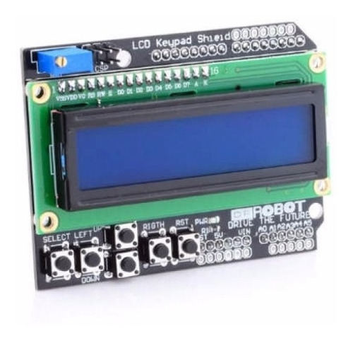 Display Lcd Keypad Shield 16x2 1602 Teclado Botoes Arduino