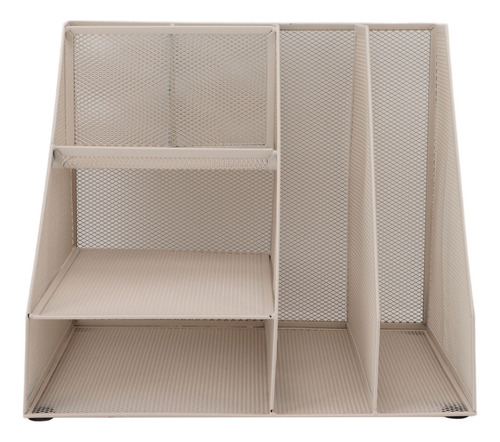 Organizador De Archivos De Escritorio De Metal, 2 Secciones,