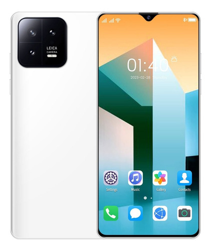 Teléfonos Inteligentes Android Baratos M13 Pro Blanco 6.53 En 1gb Ram 8gb Rom