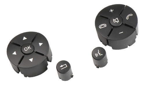 Botões De Interruptor De Volante, Conjunto De Botões Preto
