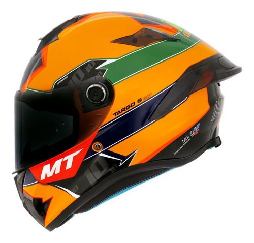 Capacete Mt Targo S Diogo Moreira Tribute Esportivo Moto