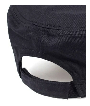 Imagen 3 de 4 de Gorra Visera Corta Estrella Chapa Metal Algodón Gaba Militar