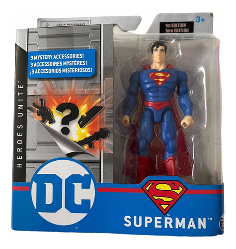 Figura Superman Cyborg Shazam Articulada 10 Cm Dc Comics