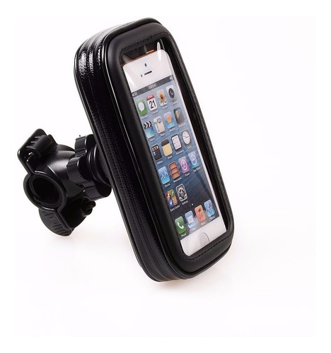Funda Porta Gps Soporte Celular Moto Bicicletas Fas Motos ! Color Negro