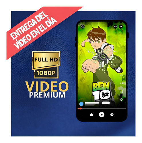 Invitación Digital Animada De Cumpleaños Ben10 - Tiziben Ben10