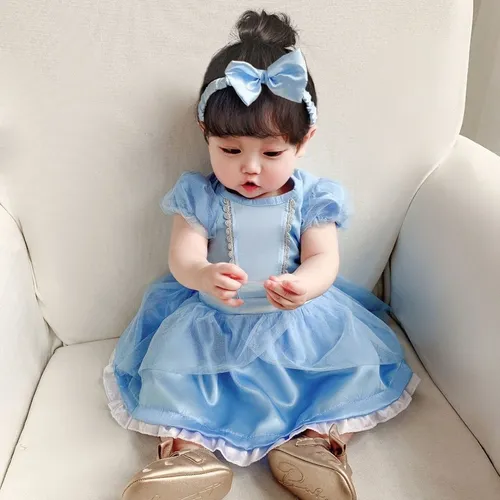 Vestido de cenicienta para bebe store