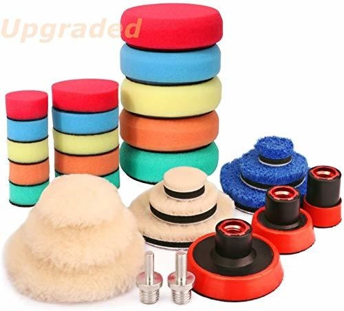 29 Piece Drill Buffing & Detail Polishing Pad Kit 1-inch,2-i