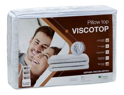 Imagem 1 de 2 de Pillow Top King Viscoelástico Viscotop Copespuma Theva 