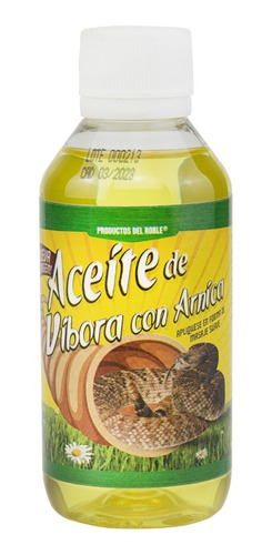 Aceite De Víbora Con Árnica- Del Roble 120 Ml.