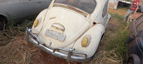 Vw Fusca 68 Branco 1300 Não Split Oval Para Restauro