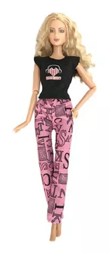 Kit 5 Roupinhas + 5 Sapatos Para Boneca Barbie Roupa Inverno