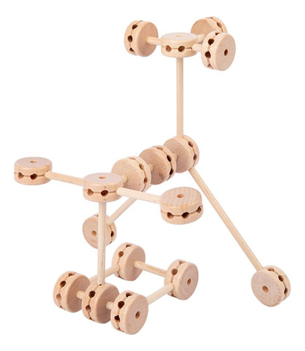 60/set Kit De Construcción Fuerte Construcción De Madera