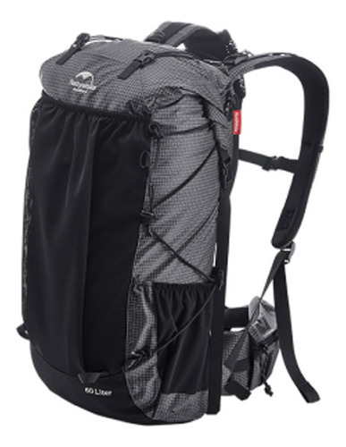 Mochila Impermeable Para Senderismo Naturehike Black 40+5l