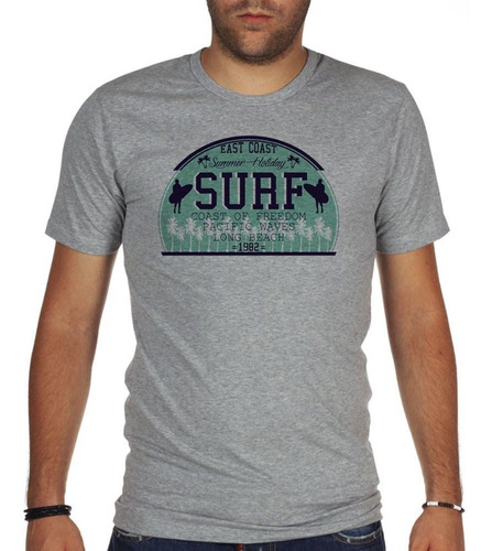 Remera De Hombre East Coast Surf Long Beach