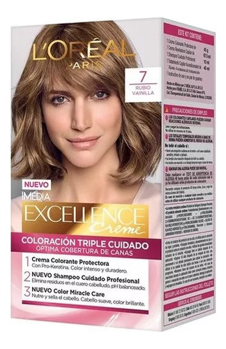 Tintura Excellence  Loreal 7 Rubio 