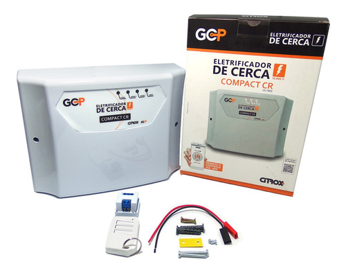 Kit Cerca Eletrica Alarme 70m 4 Sensores Discadora Bateria