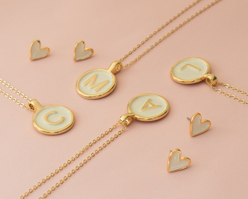 Cadena Con Colgante Letra L, Collar Con Inicial