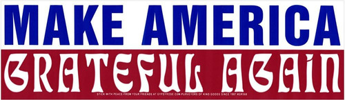 Make América Grateful Again  Magnético Bumper Sticker/calco