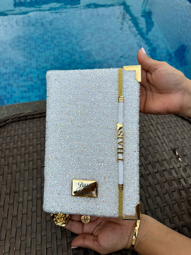 Biblia Luxo Pedraria Com Nome Letra Jumbo Com Harpa