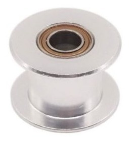 2 Polias Gt2 20 Dentes Tensora Lisa Furo 5mm P/ Correia 10mm