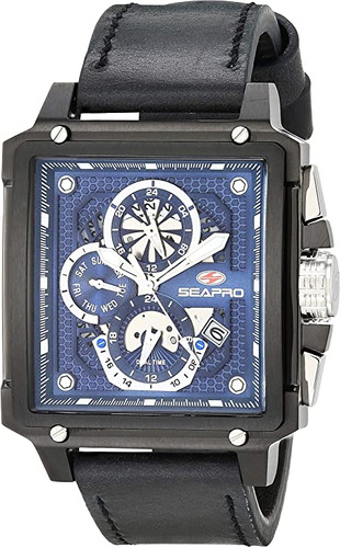 Seapro Sp0115 Reloj Casual De Acero Inoxidable Con Doble