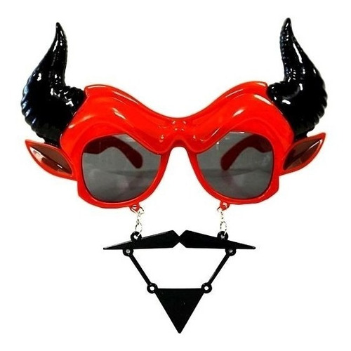 Mascara Con Lentes Para Hora Loca De Diablo (4 Unidades)
