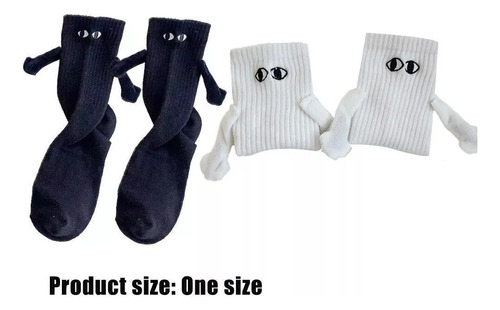 2 Pares Calcetines Con Manitas Y Ojos Magneticos Para Pareja