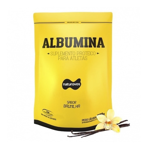 Albumina Pura Sabor Baunilha 500g - Naturovos