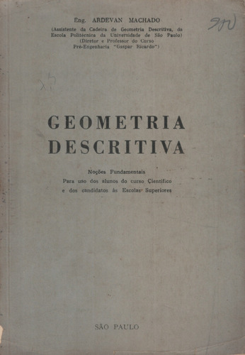 Livro Geometria Descritiva - Eng. Ardevan Machado 