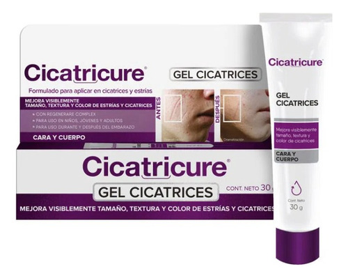 Cicatricure Gel Estrías Y Cicatrices 30g Regeneráre Complex