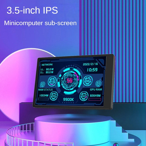 Imagen 7 de 10 de Monitor De Ordenador Para Mini Itx Case De 3.5 Pulgadas Ips
