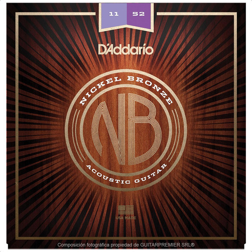 Encordado Guitarra Acustica Nickel Bronze Daddario Nb1152 11