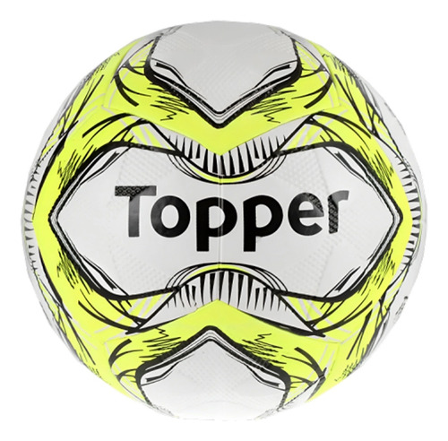 Bola Topper Slick Futsal - Branco E Amarelo