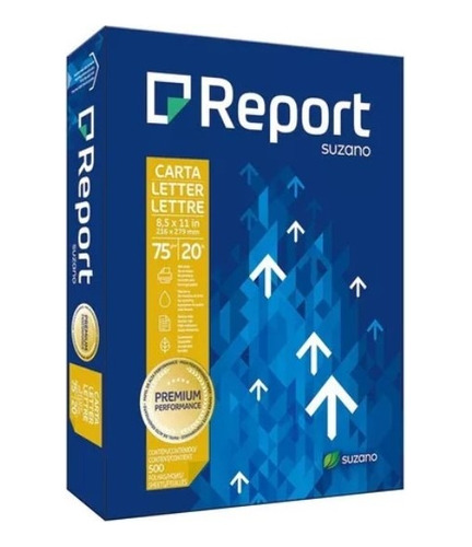 Resma De Papel Carta Report 75gr X3 Unds