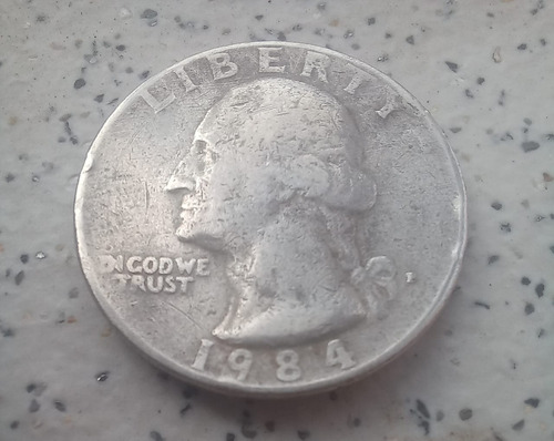 Moneda De Colección Cuarto De Dolar Estadounidense 1984