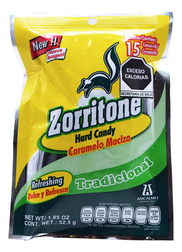 Zorritone Caramelo Tradicional 15 Caramelos Garganta Irritad