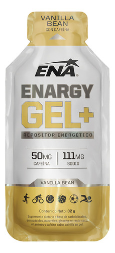 Enargy Gel+ Cafeína 12 Un Ena Sport - Repositor  Vainilla Bean