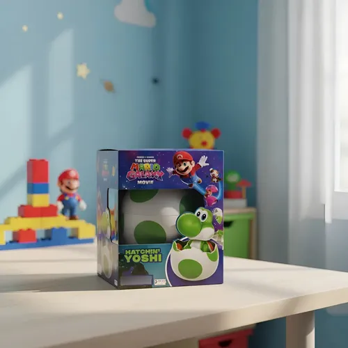 Yoshi Chocando Figura Do Filme Super Mario Galaxy Oficial