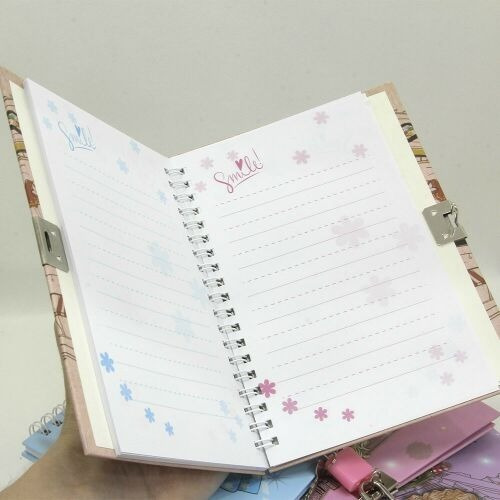 Diario Íntimo Princesas Con Candado + Lapicera
