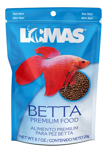 Combo Alimento Premium Lomas Betta Pellets 20g 15 Pzas
