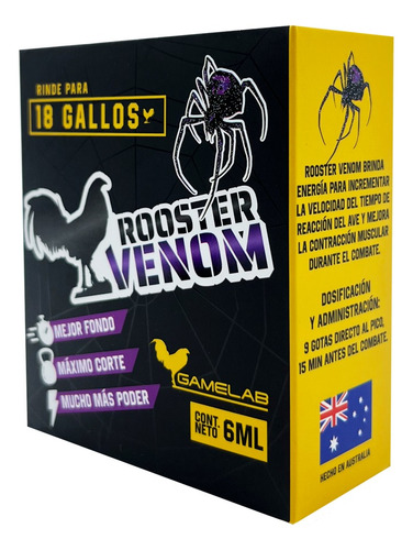 Rooster Venom Punteador En Gotas Para Gallos