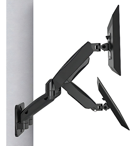 Wali Wlm002 Soporte Doble Para 2 Monitores Lcd Negro