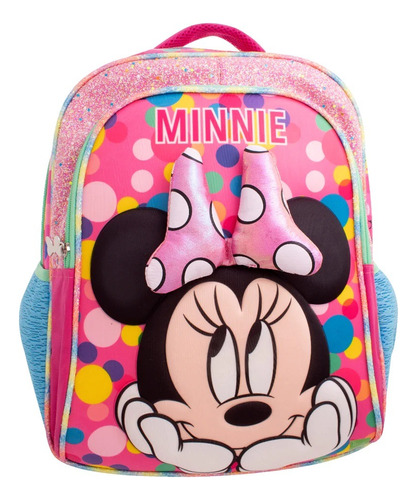 Morral/bolso 3d Soft Primaria Niña Disney Minnie Junior