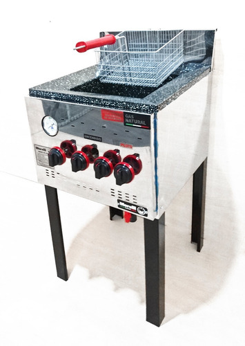 Imagen 2 de 7 de Freidora Industrial Marca Morelli Modelo F 15 Canasto 24x24