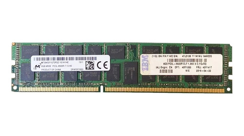 Memória Ibm 8gb 4rx8 Pc3-1066 Rdimm 49y1417 49y1399 47j0138@