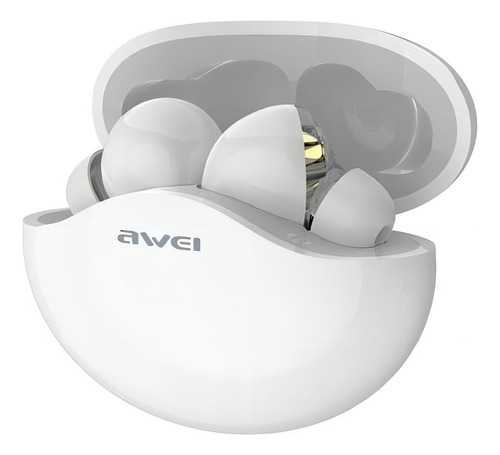Fone De Ouvido T12 Awei - Bluetooth 5.1 Tws Dual Dynamic