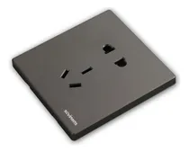 Comprar Interruptor Moderno Tipo 86, Gris Oscuro, 5 Ranuras, Socket