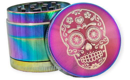 Picador Calavera 4 Partes Aluminio Reforzado Grinder 5 Cm