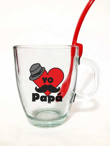 Pack 15 Tazas Dia Del Padre +cuchara Para Colgar De Regalo!!